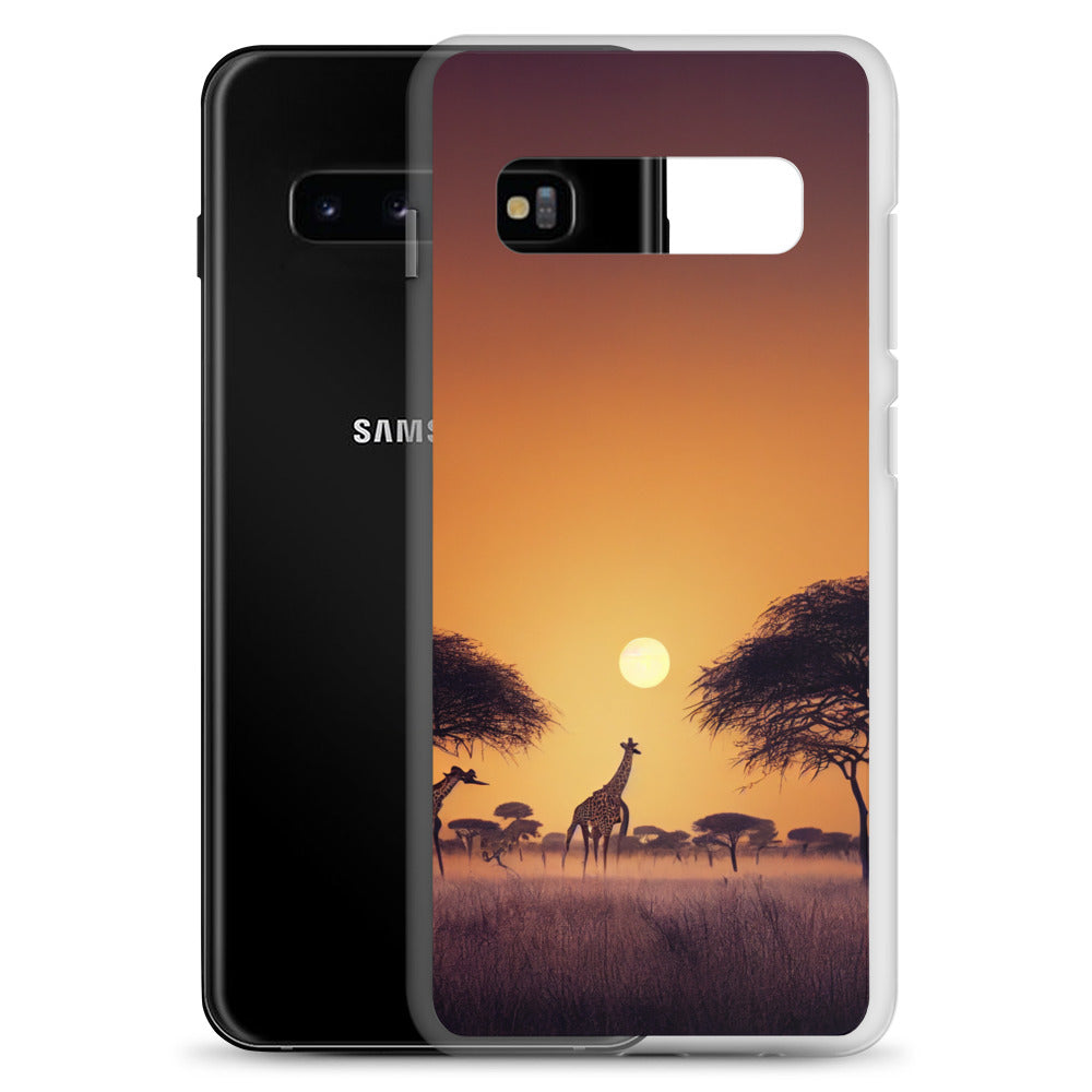 Samsung Case - African Vista - Giraffes Under Acacia Tree