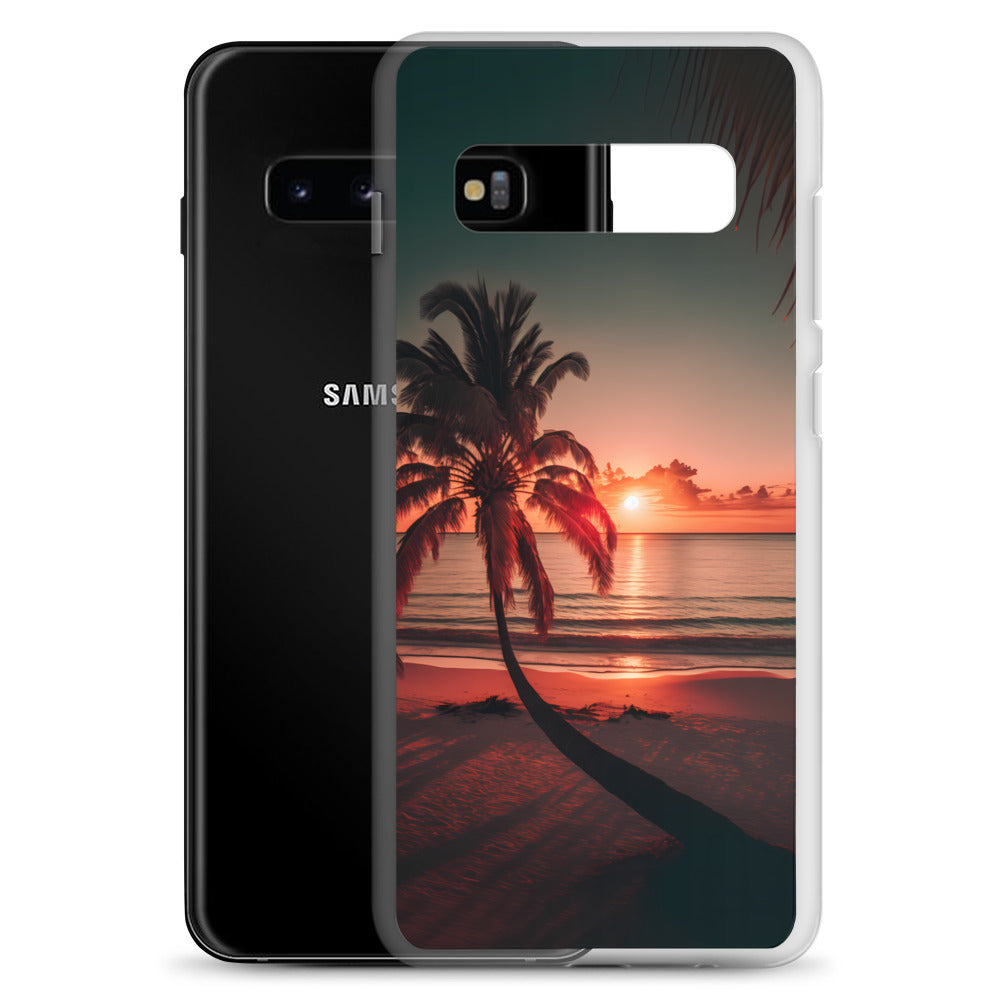 Samsung Case - Beach Life - Palm Shadows at Sunset