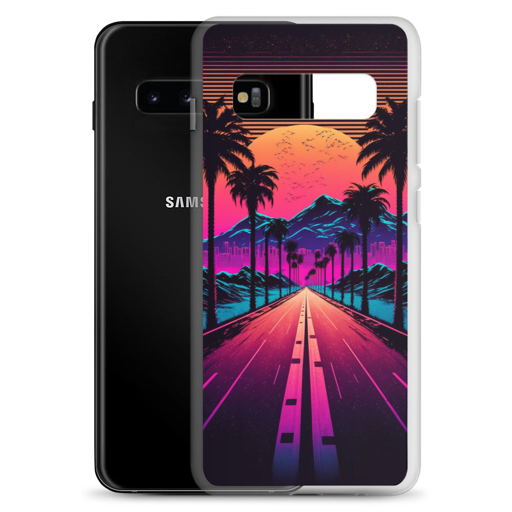 Samsung Case - Synthwave Big Sunset