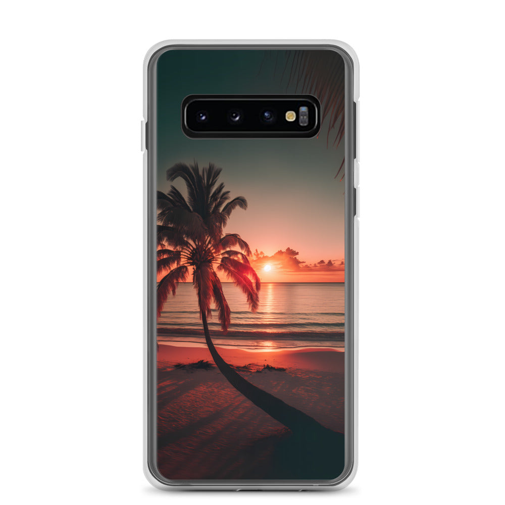 Samsung Case - Beach Life - Palm Shadows at Sunset