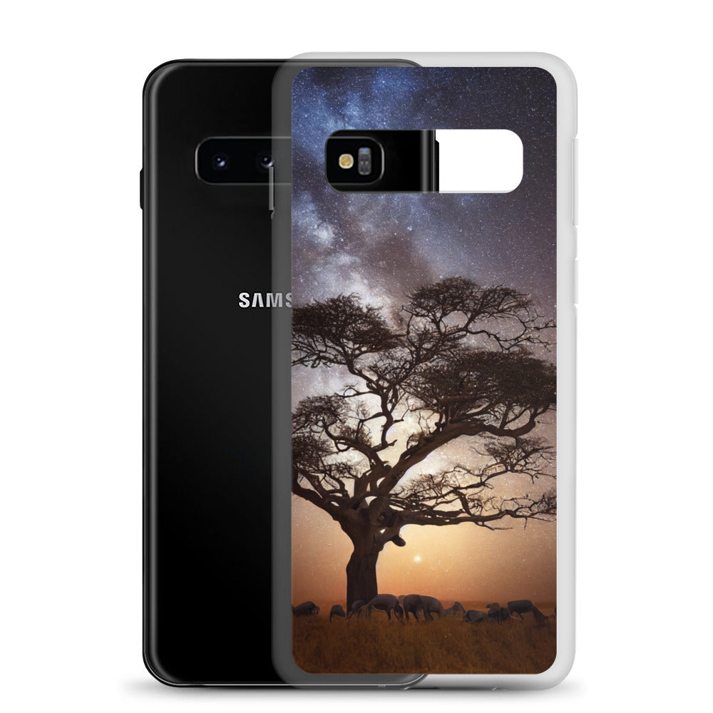 Samsung Case - African Vista - Acacia Tree Under the Milky Way