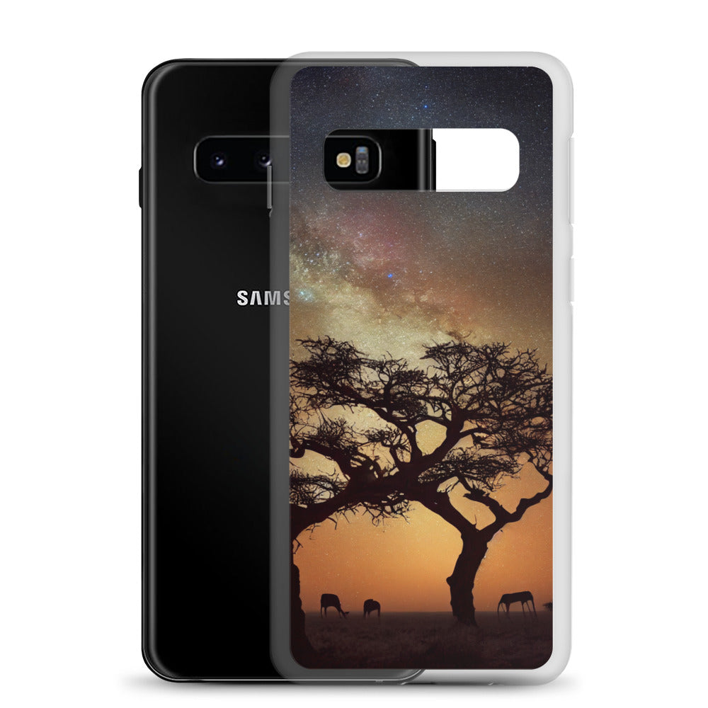 Samsung Case - African Vista - Acacia Tree Under the Milky Way