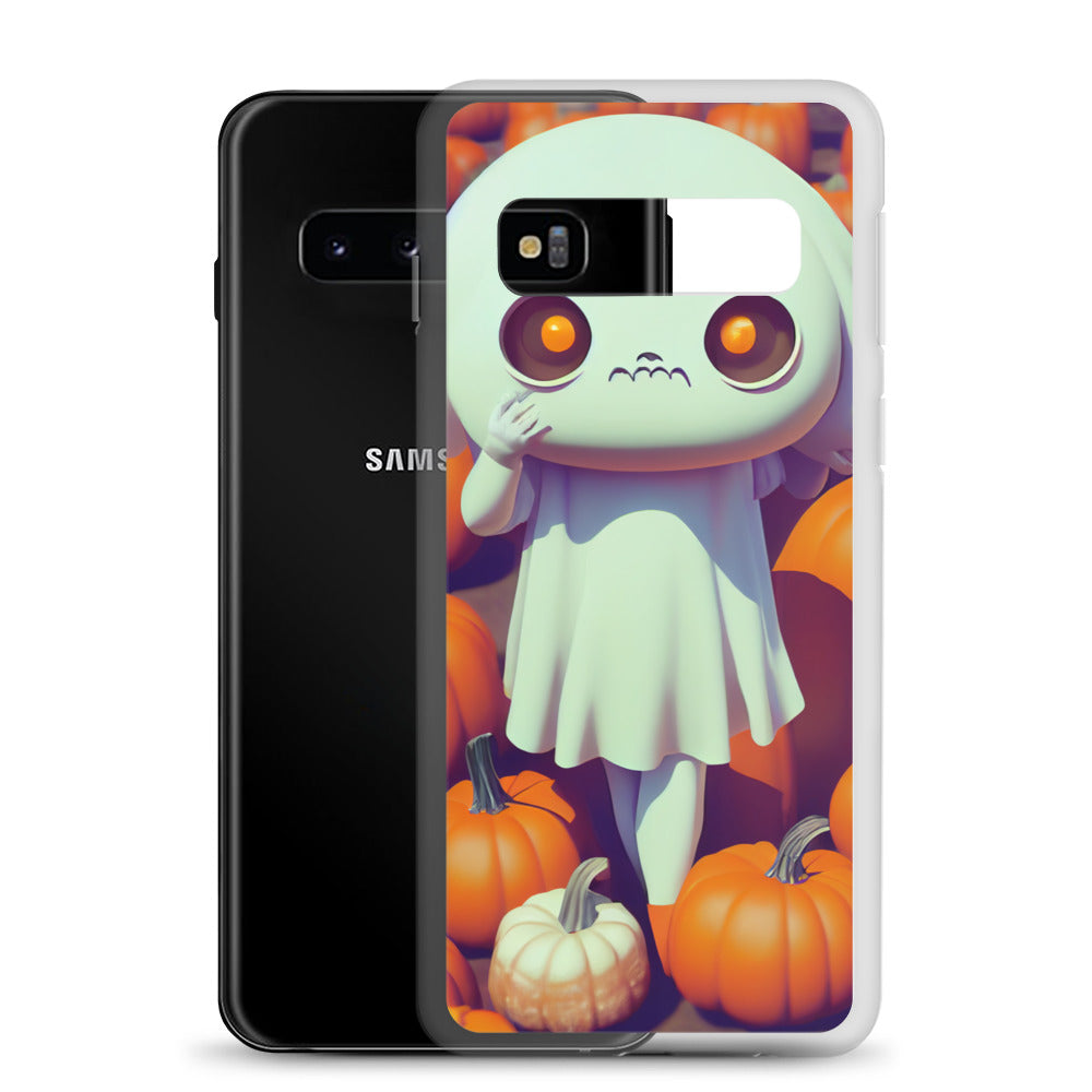 Samsung Case - Halloween Ghost Girl in Pumpkin Patch