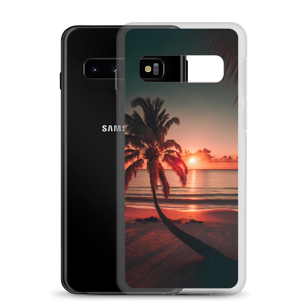 Samsung Case - Beach Life - Palm Shadows at Sunset