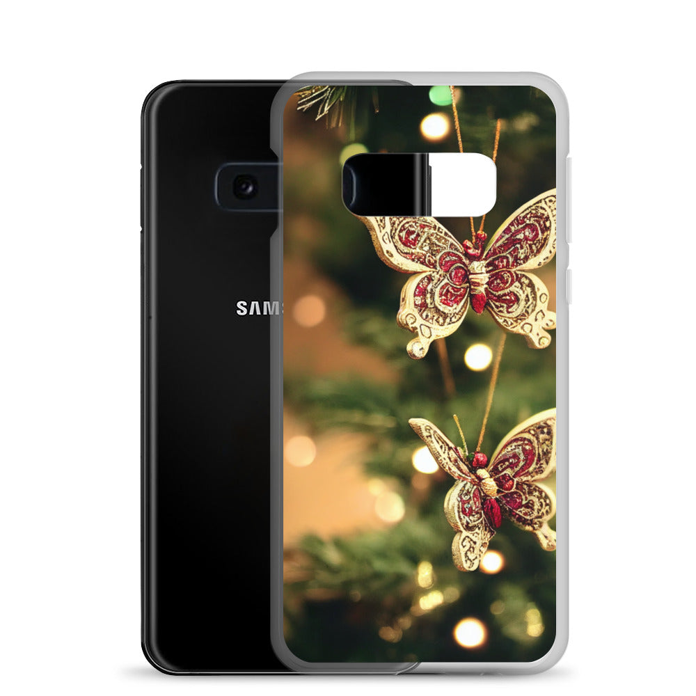 Samsung Case - Christmas Butterfly Ornaments