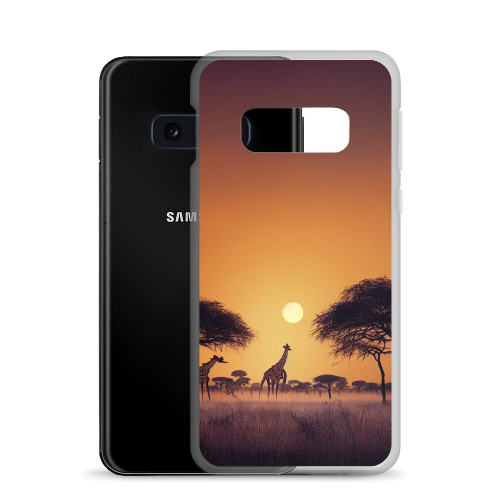 Samsung Case - African Vista - Giraffes Under Acacia Tree