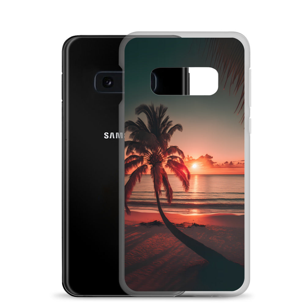 Samsung Case - Beach Life - Palm Shadows at Sunset