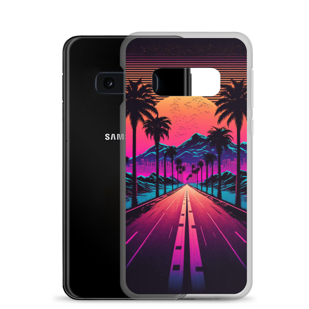 Samsung Case - Synthwave Big Sunset