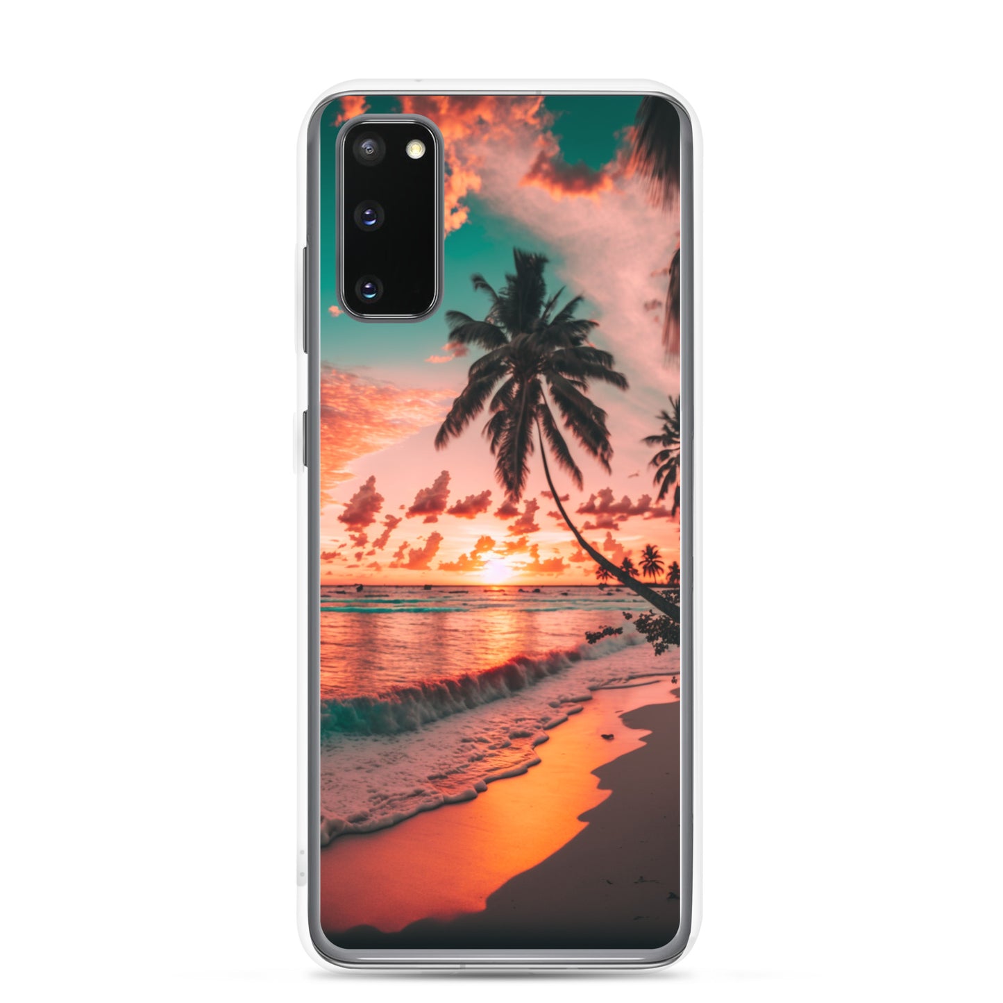 Samsung Case - Beach Life - Pink Sunset with Palms