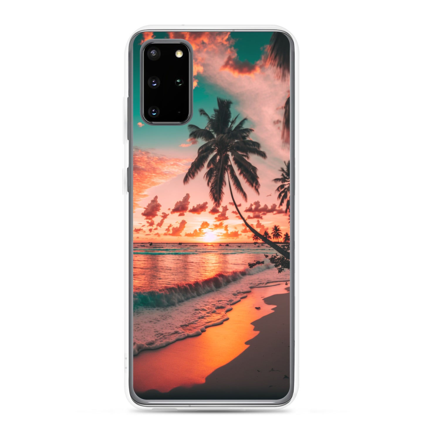 Samsung Case - Beach Life - Pink Sunset with Palms