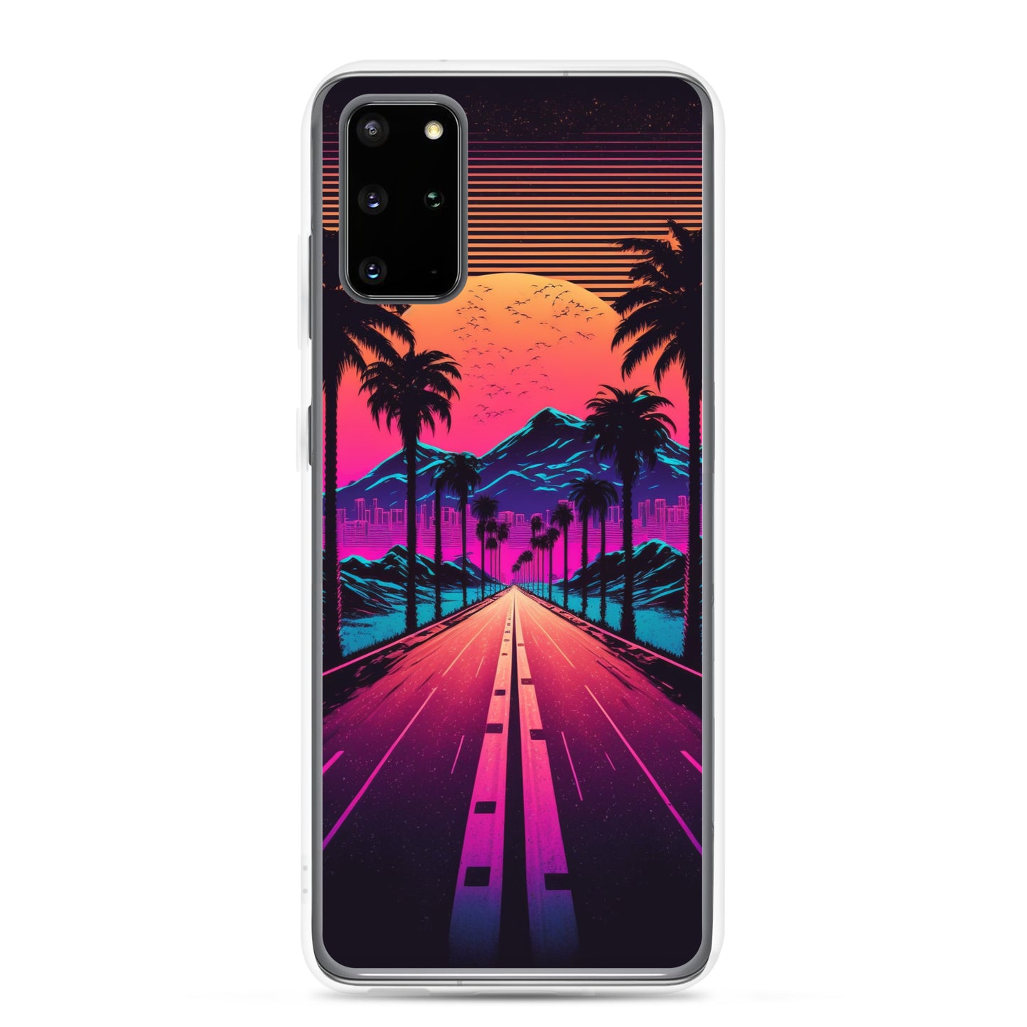 Samsung Case - Synthwave Big Sunset