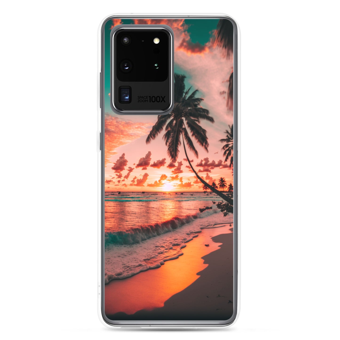 Samsung Case - Beach Life - Pink Sunset with Palms