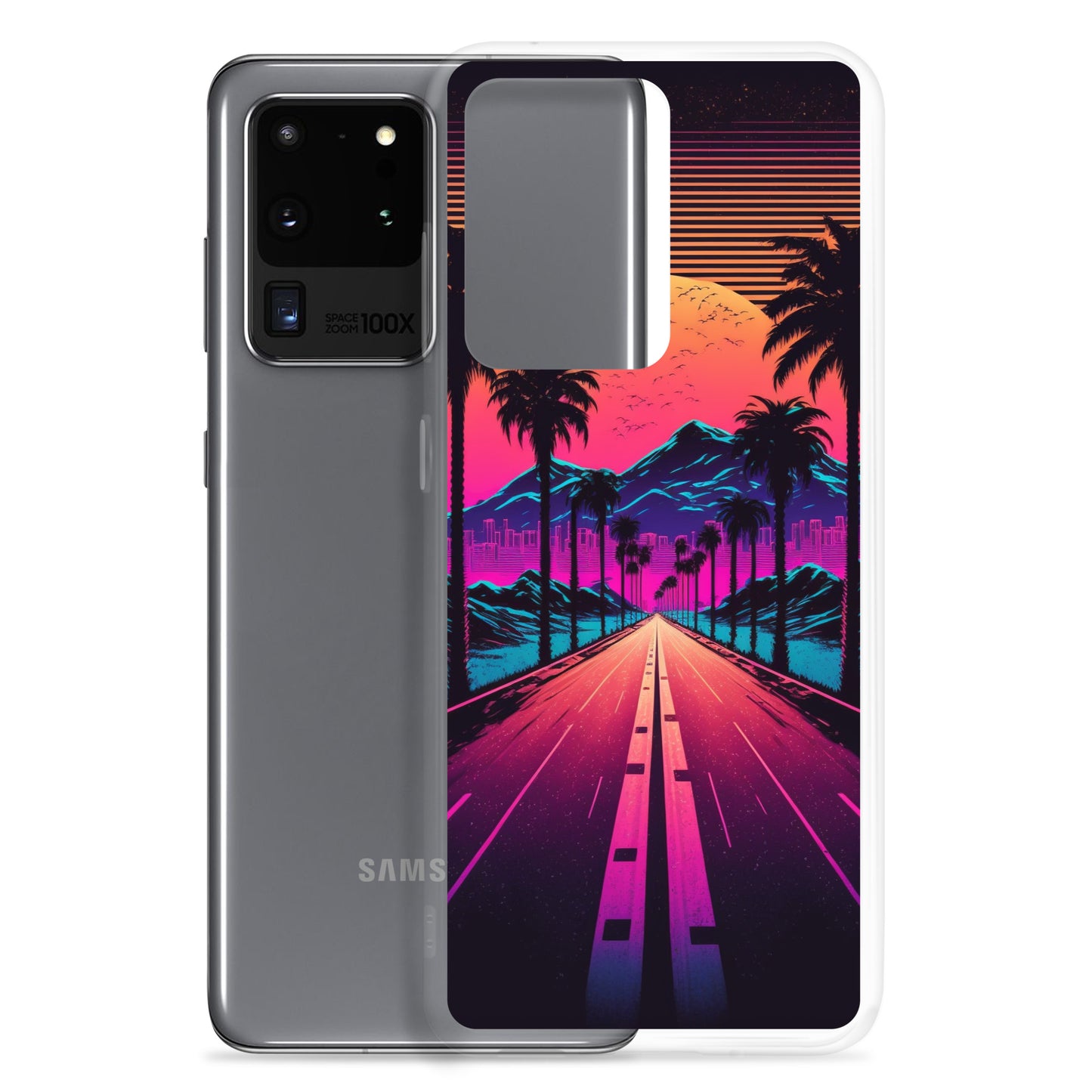 Samsung Case - Synthwave Big Sunset