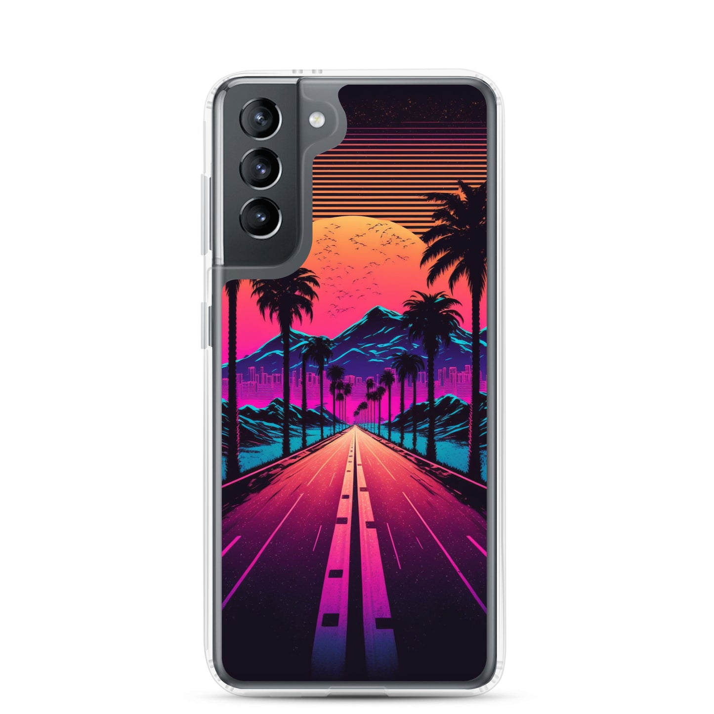 Samsung Case - Synthwave Big Sunset