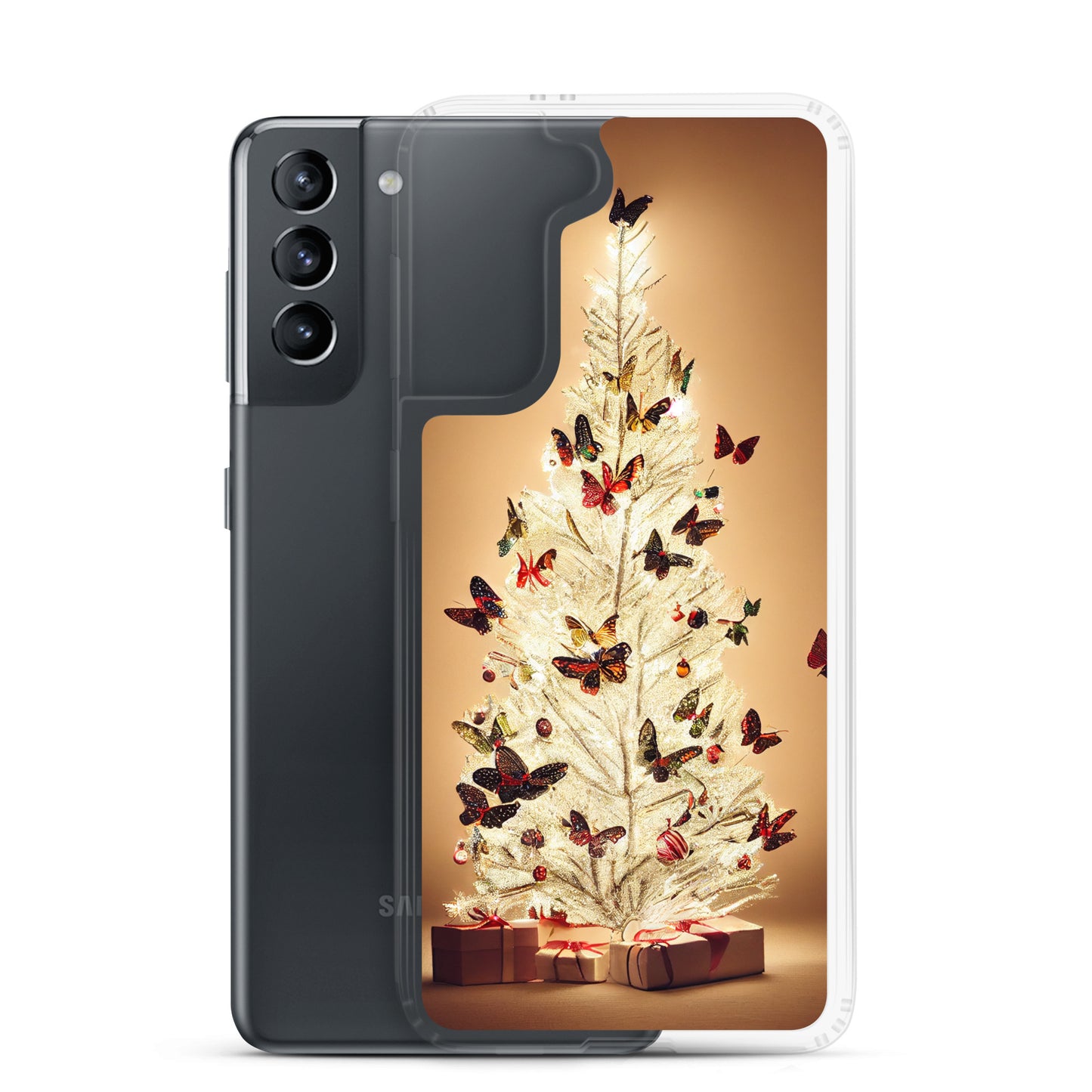 Samsung Case - Butterfly Christmas Tree