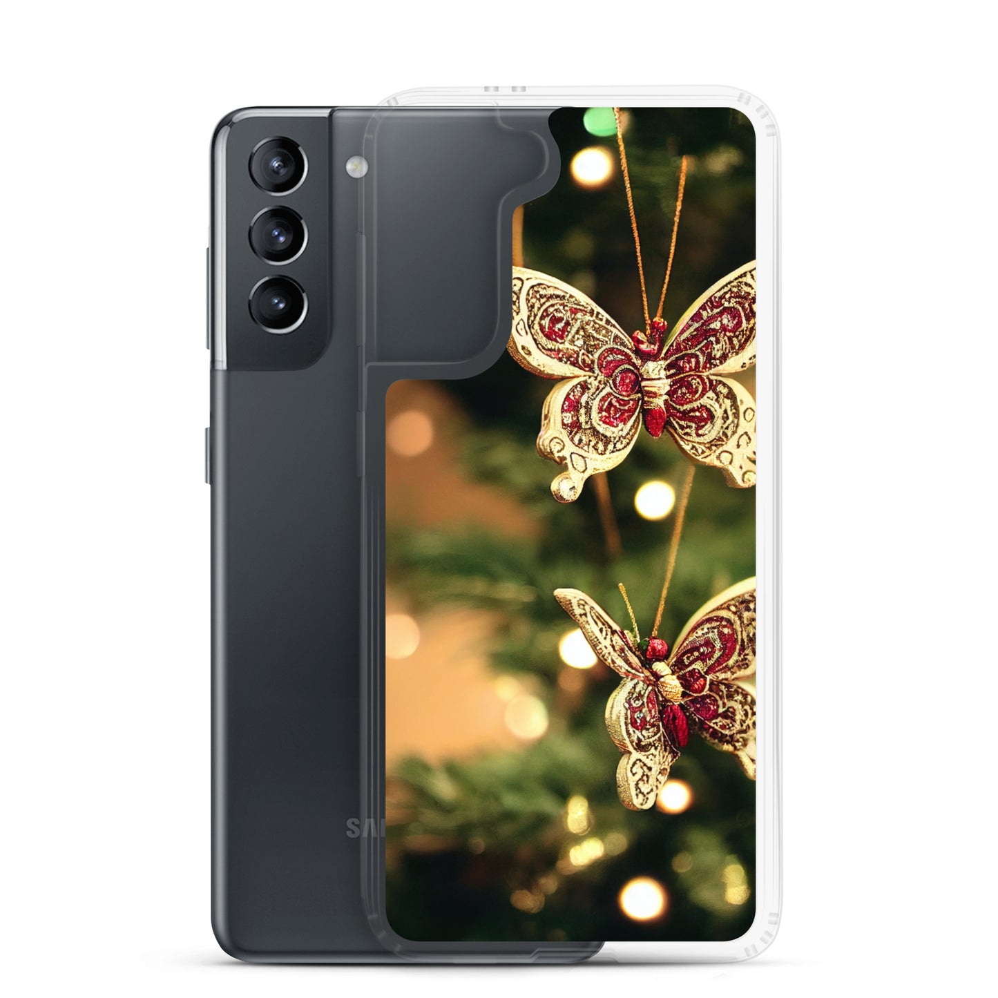 Samsung Case - Christmas Butterfly Ornaments