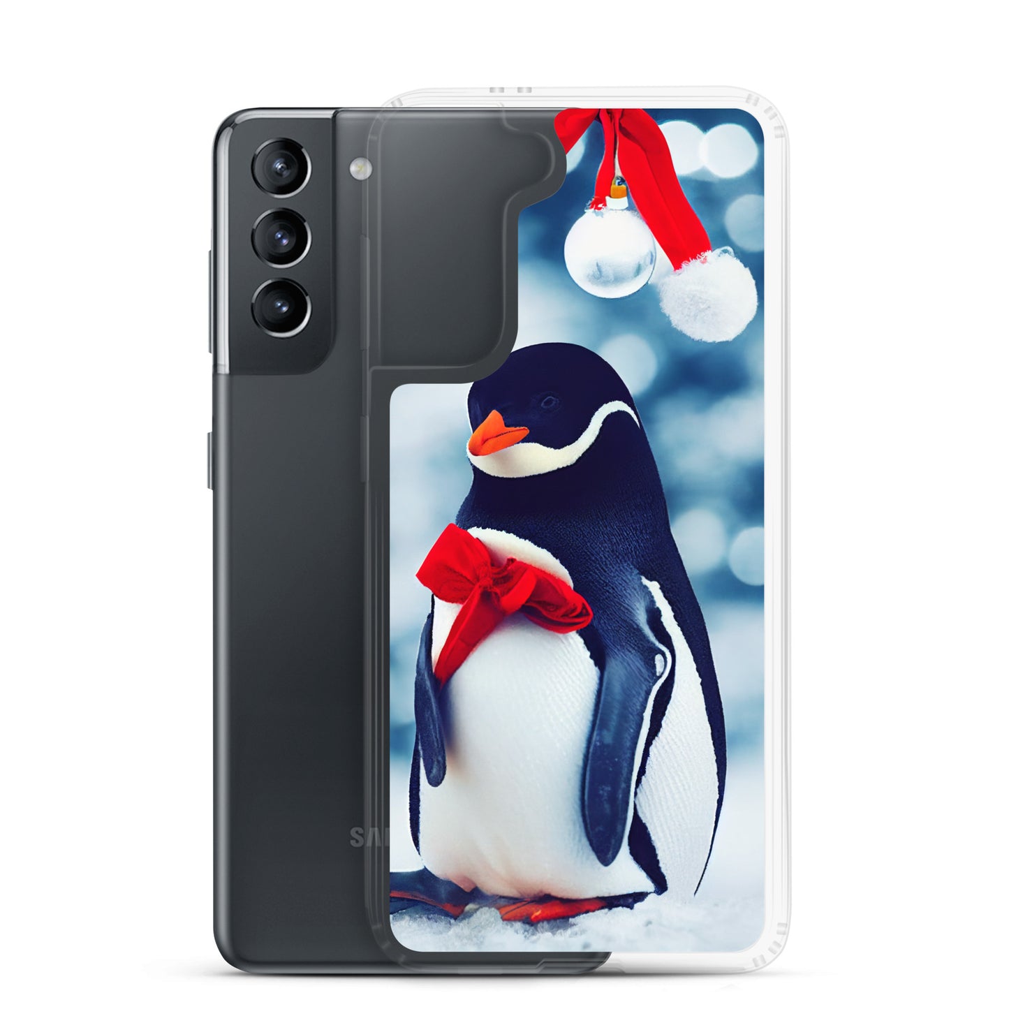 Samsung Case - Christmas Bow Penguin