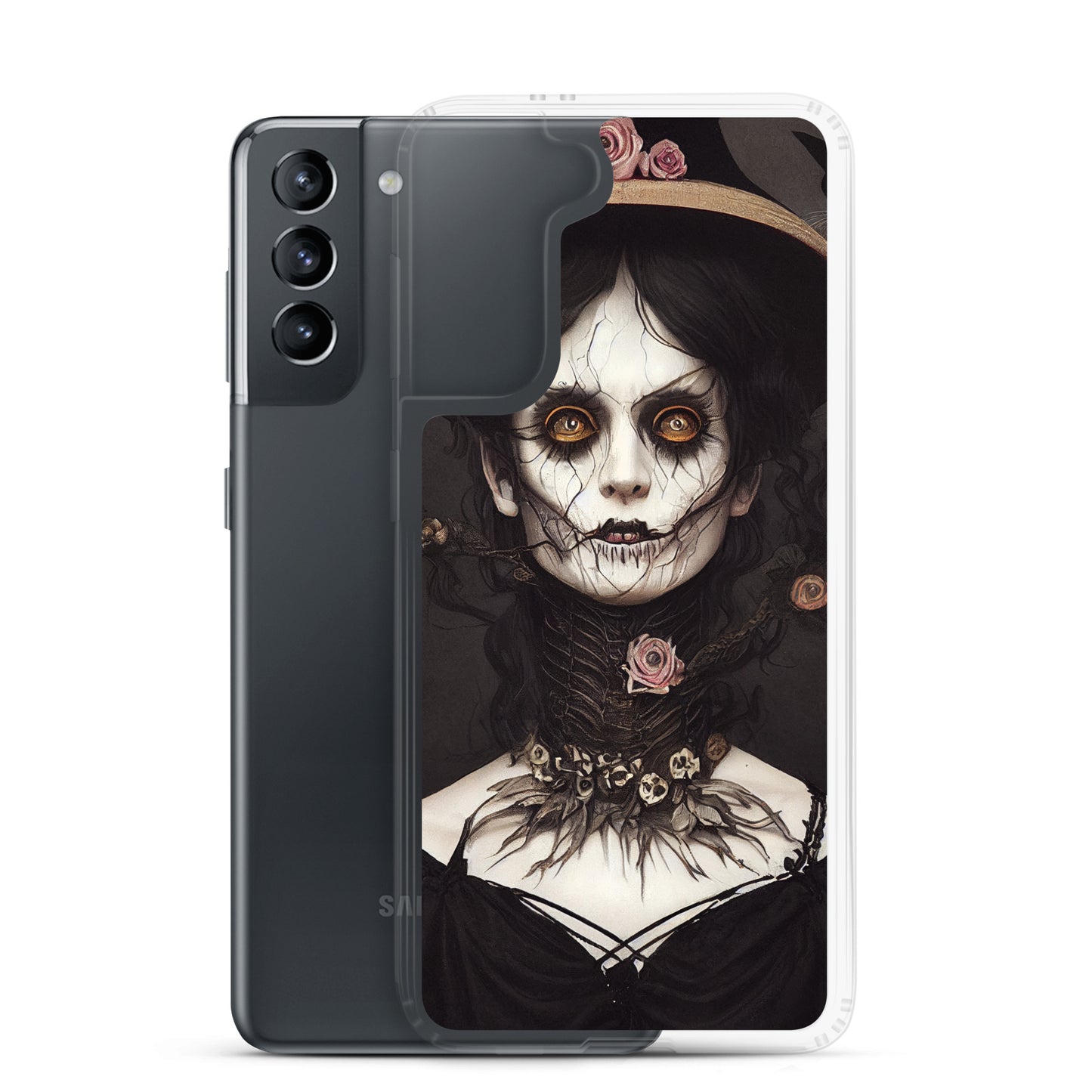 Samsung Case - Halloween Witch in Rose Hat