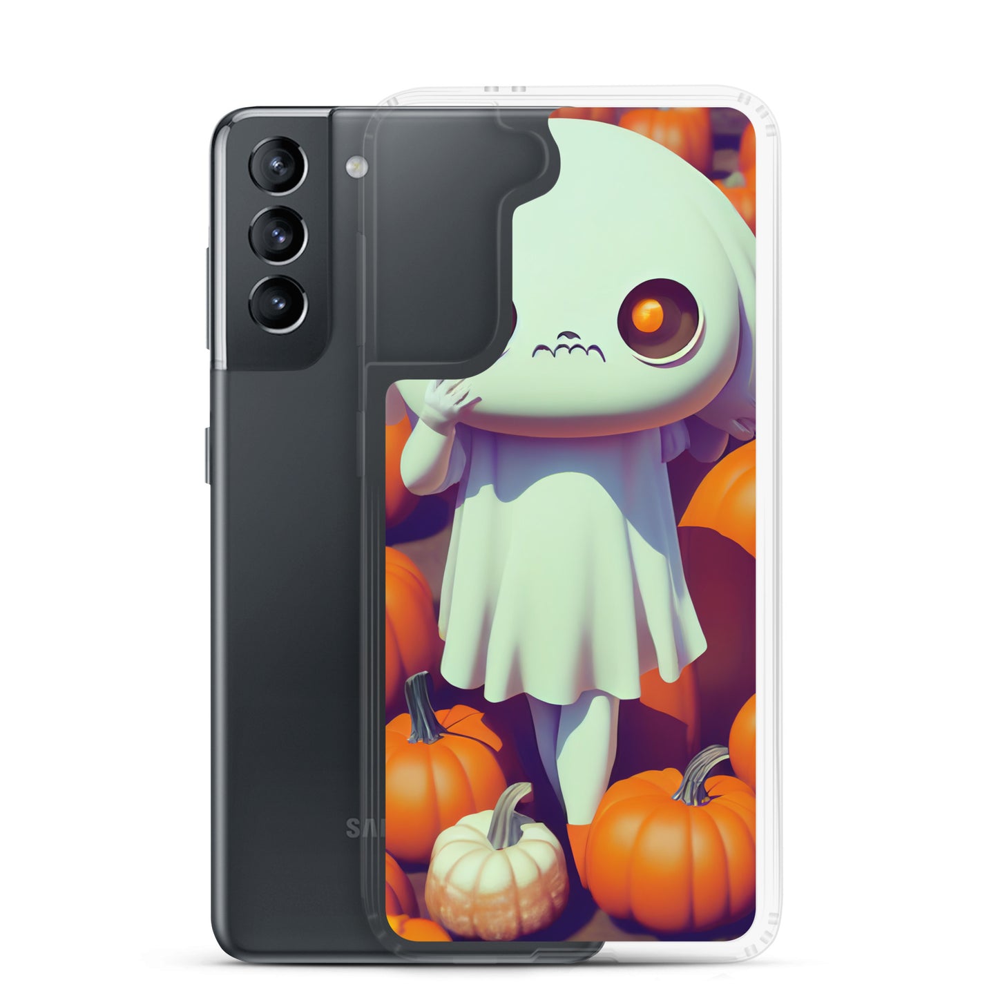 Samsung Case - Halloween Ghost Girl in Pumpkin Patch