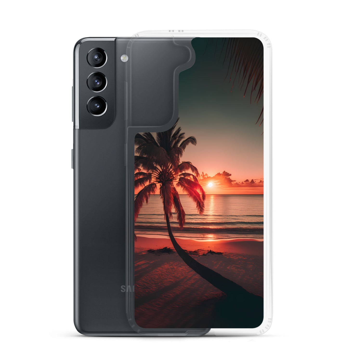 Samsung Case - Beach Life - Palm Shadows at Sunset