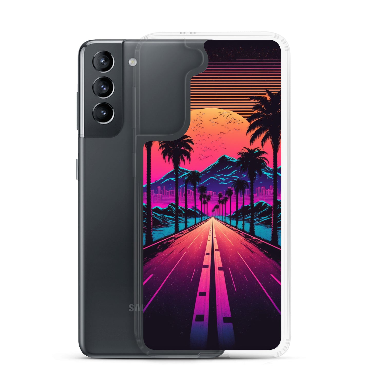 Samsung Case - Synthwave Big Sunset