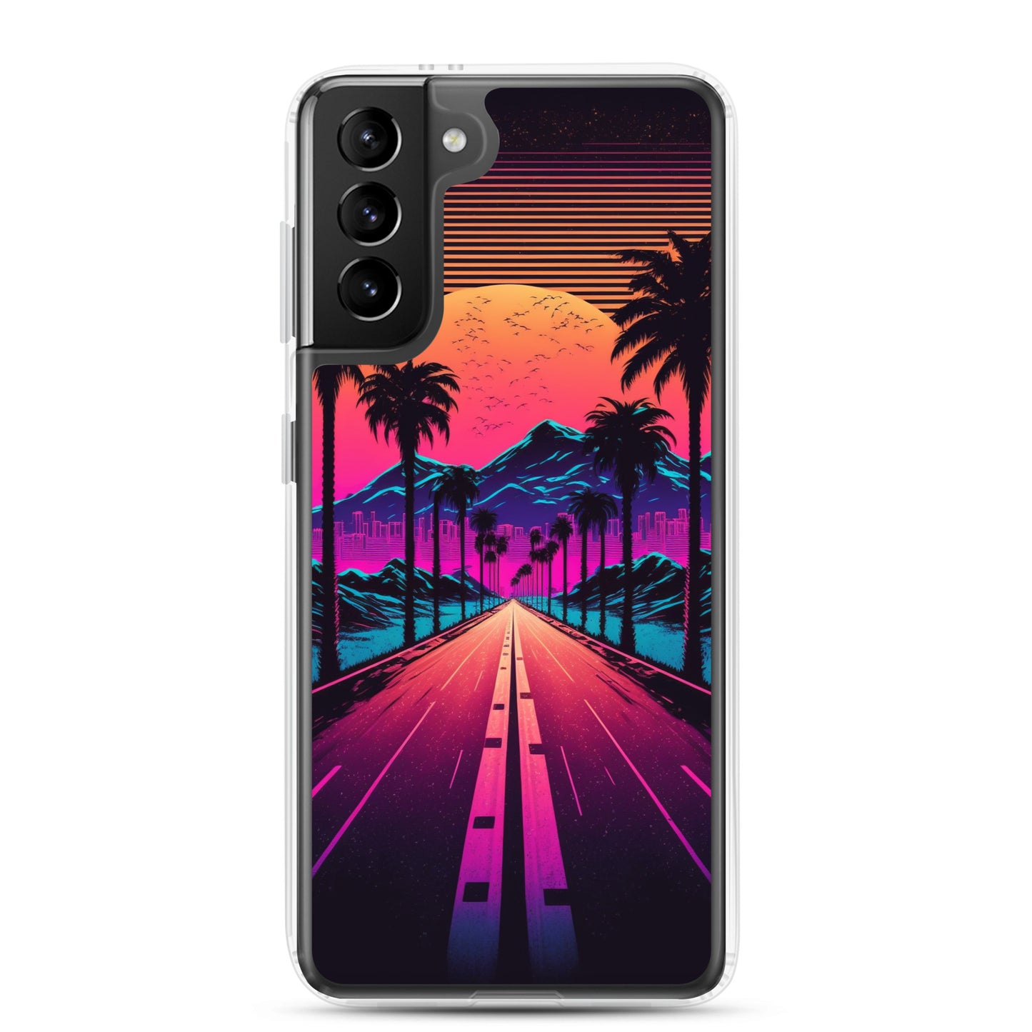 Samsung Case - Synthwave Big Sunset