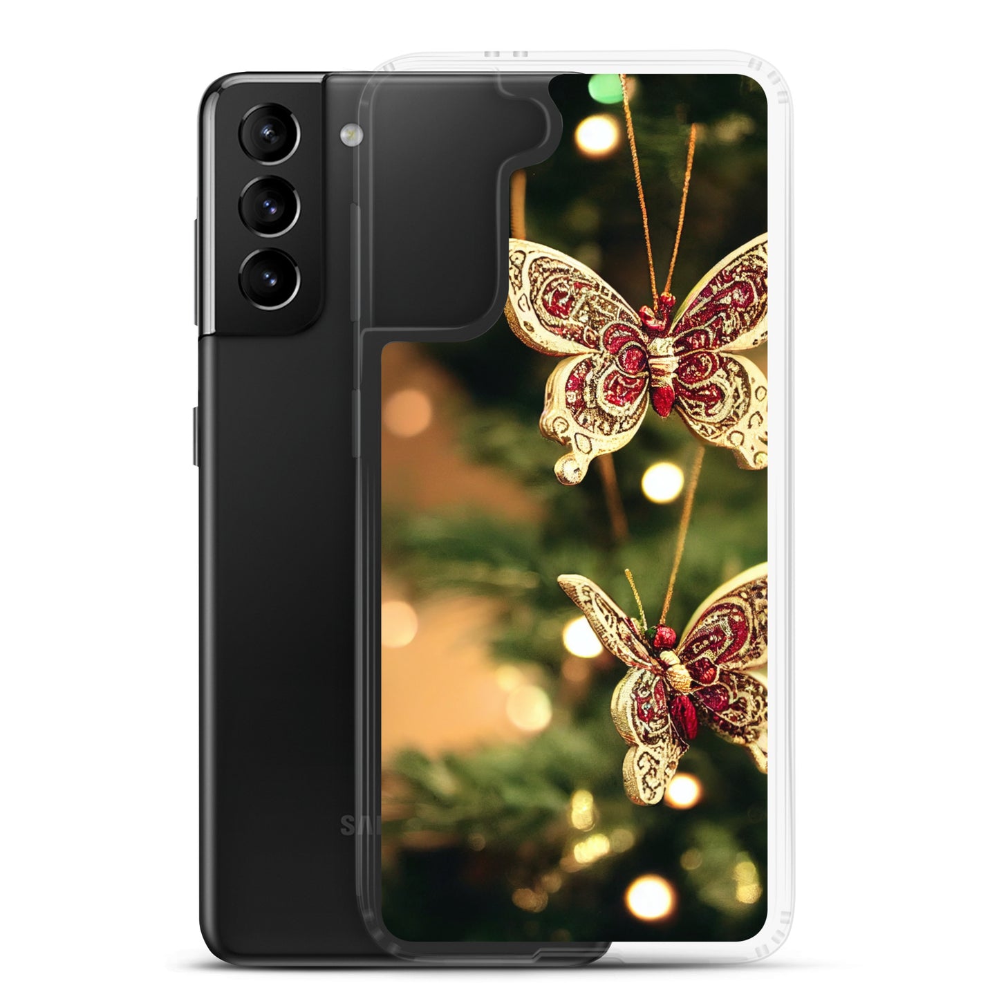 Samsung Case - Christmas Butterfly Ornaments