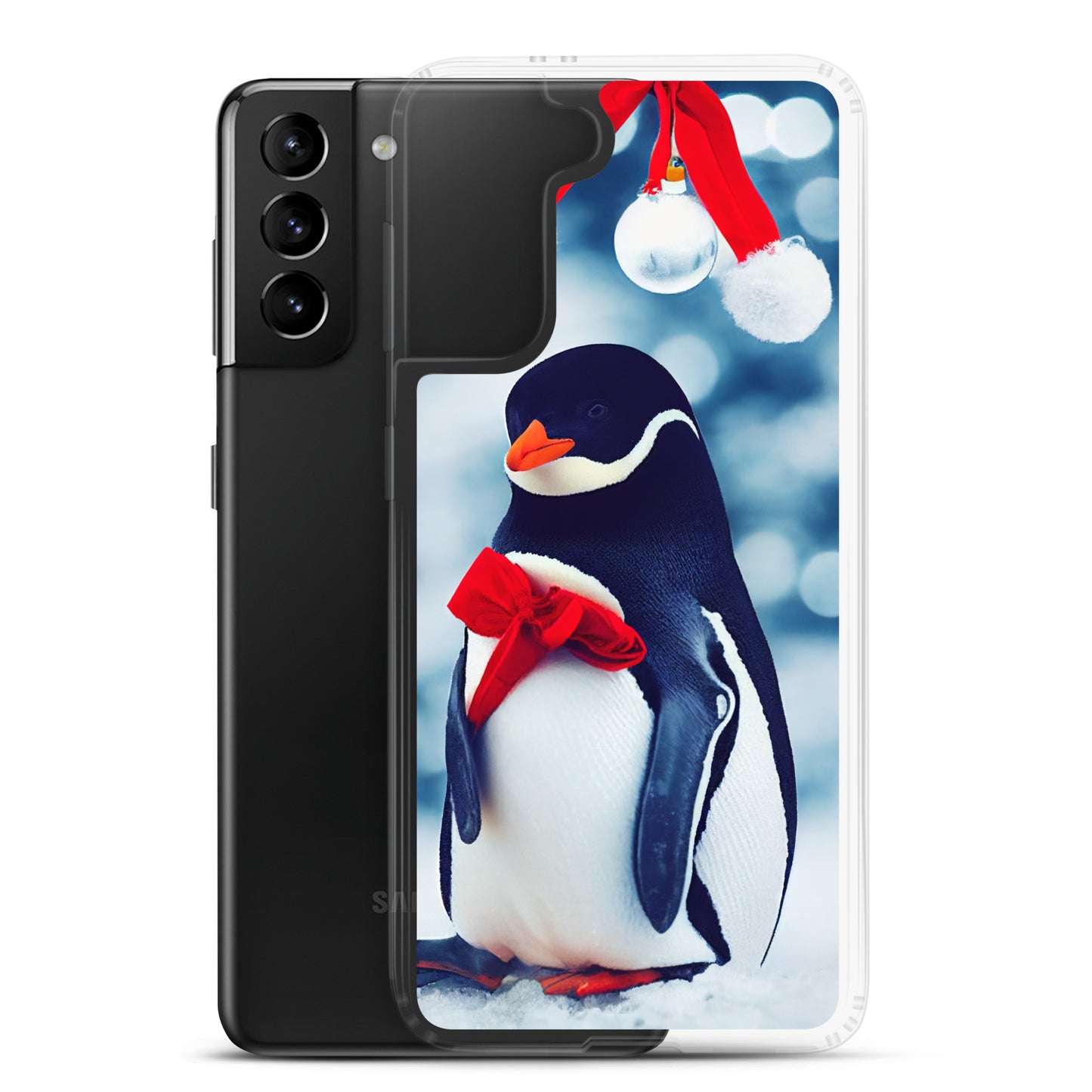 Samsung Case - Christmas Bow Penguin