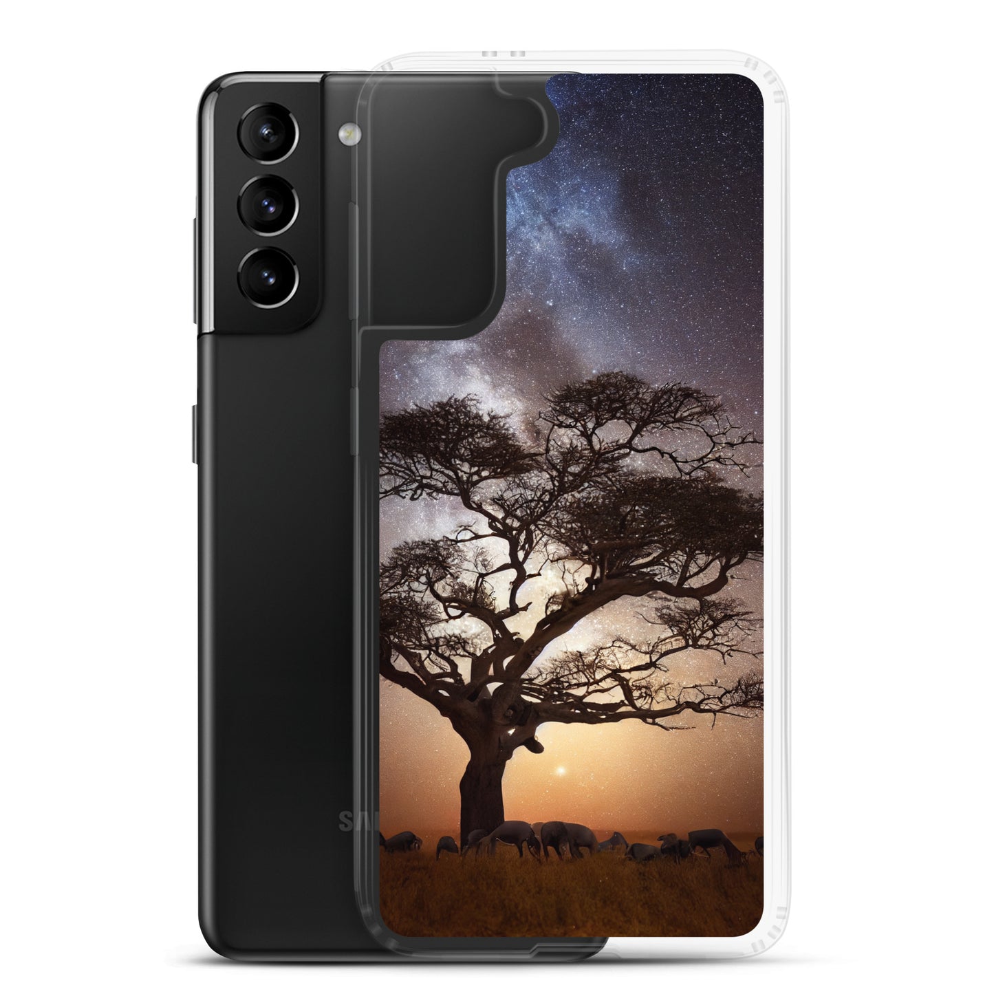 Samsung Case - African Vista - Acacia Tree Under the Milky Way