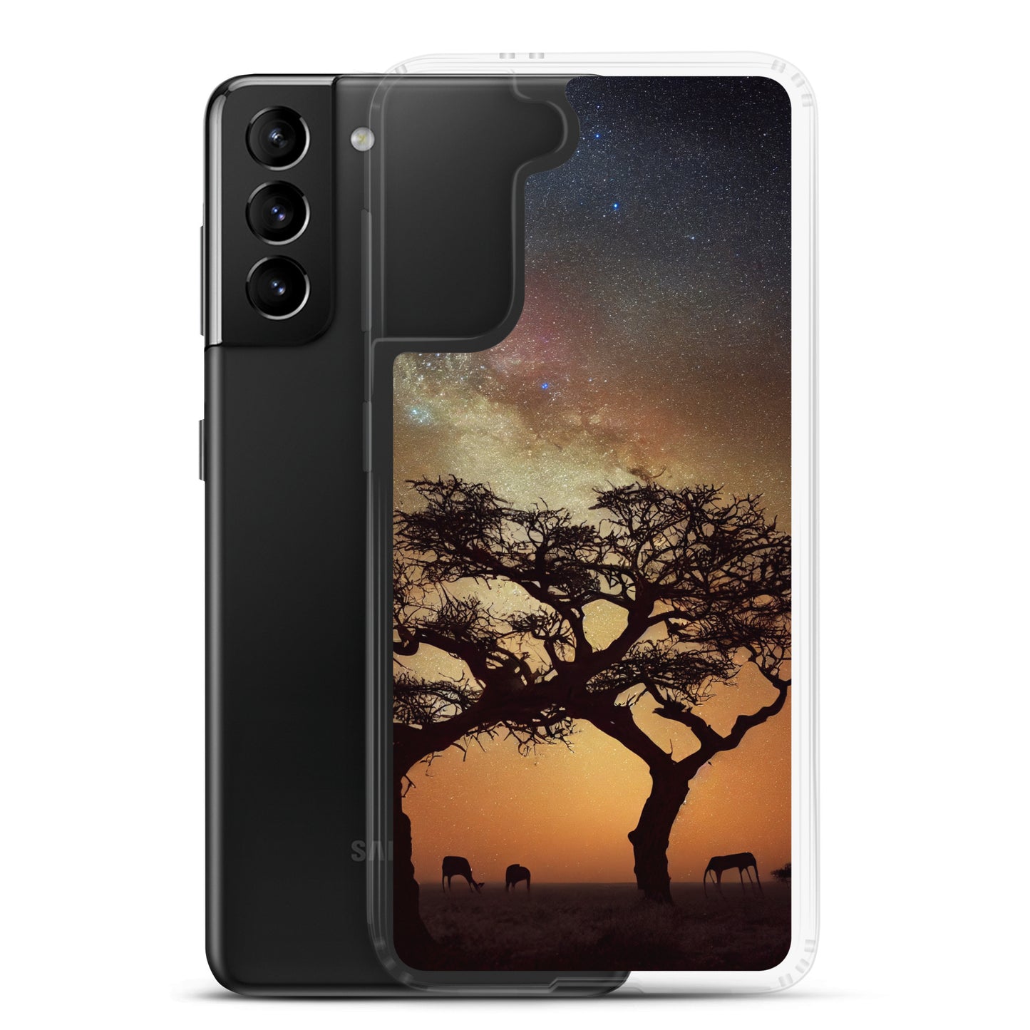 Samsung Case - African Vista - Acacia Tree Under the Milky Way