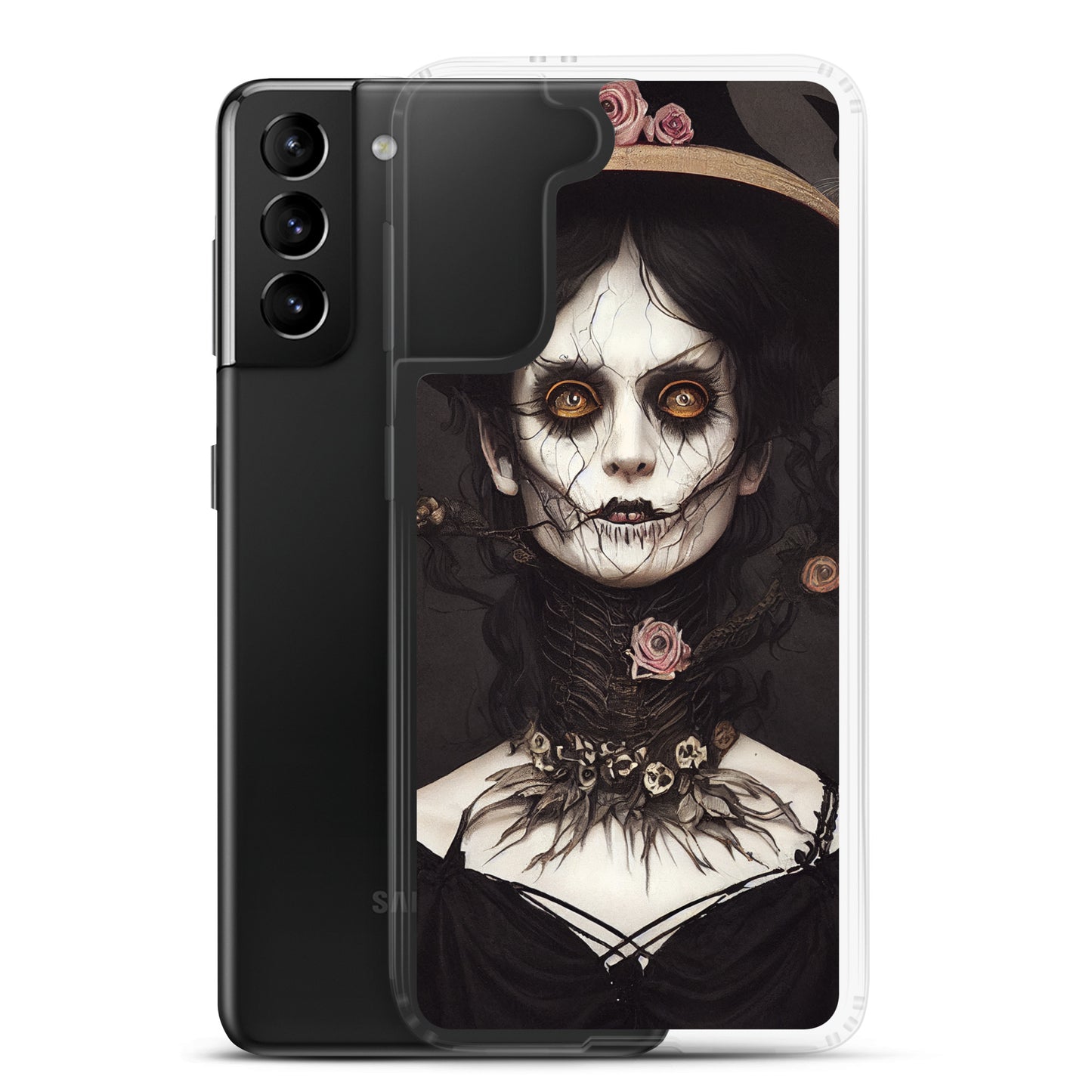 Samsung Case - Halloween Witch in Rose Hat