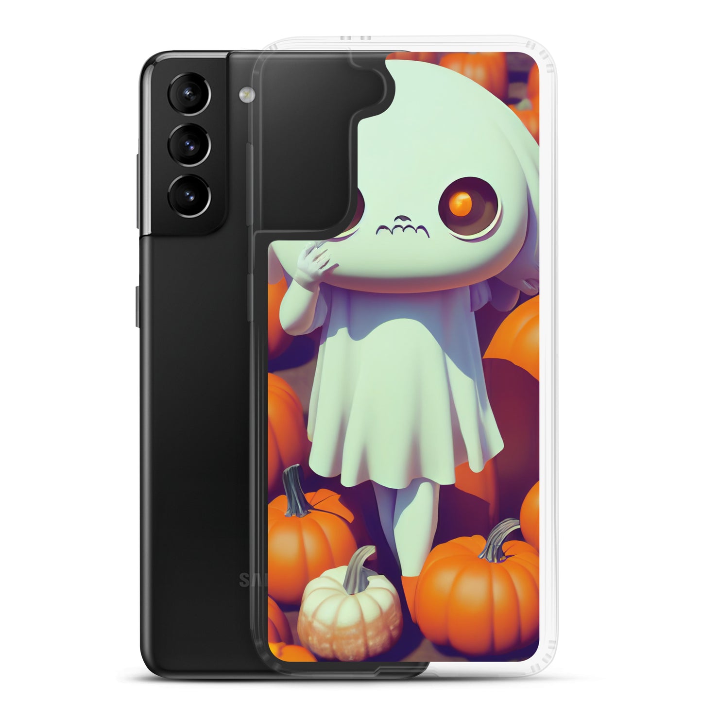 Samsung Case - Halloween Ghost Girl in Pumpkin Patch