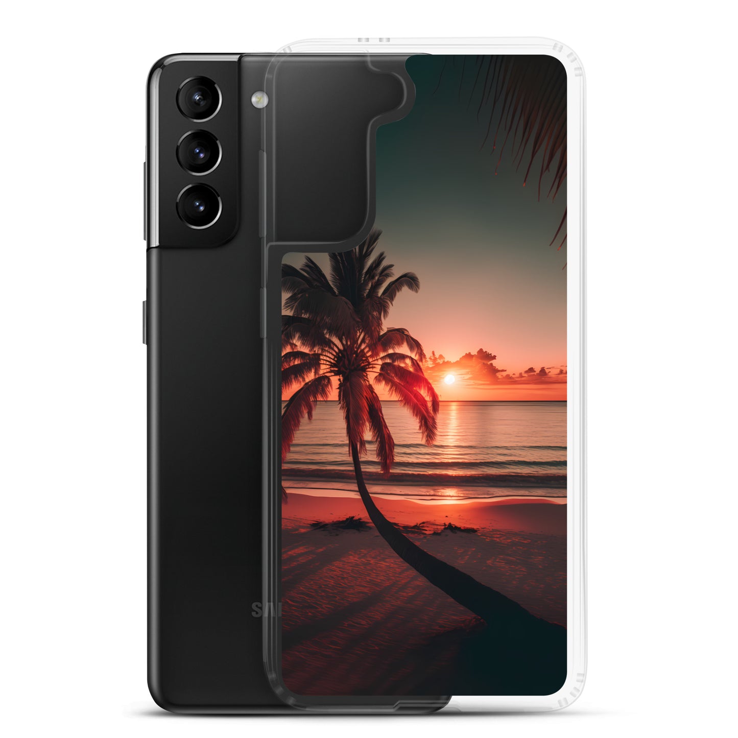 Samsung Case - Beach Life - Palm Shadows at Sunset