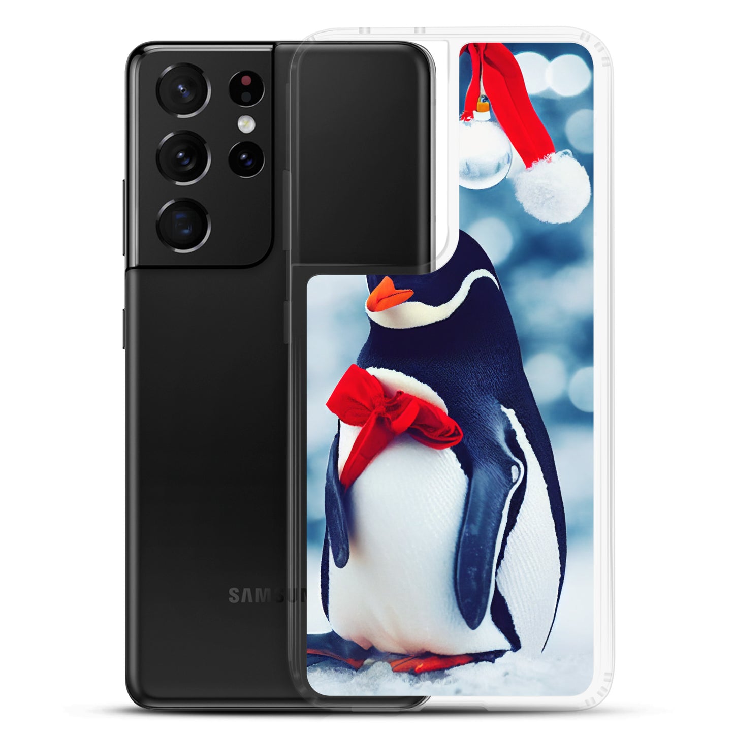 Samsung Case - Christmas Bow Penguin