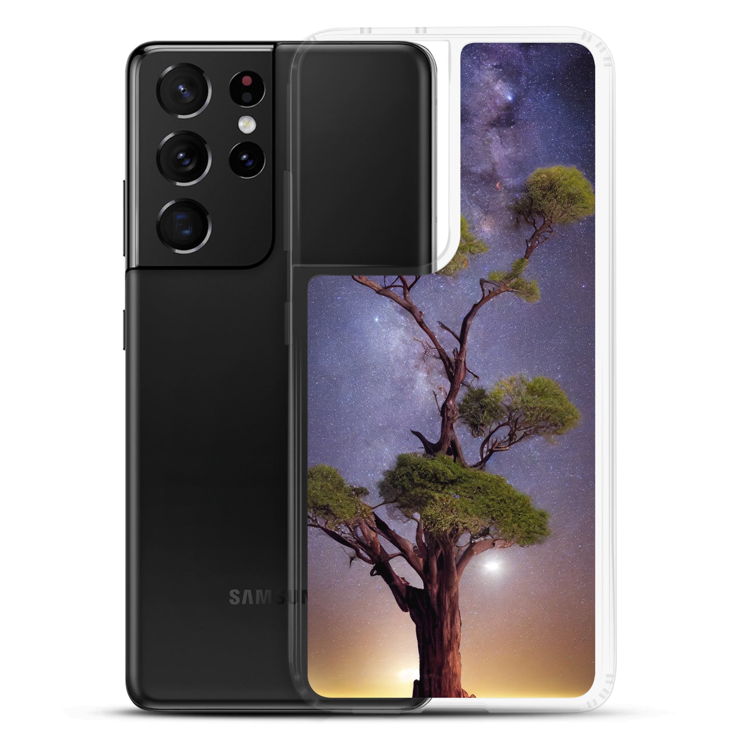 Samsung Case - African Vista - Acacia Tree Under the Milky Way