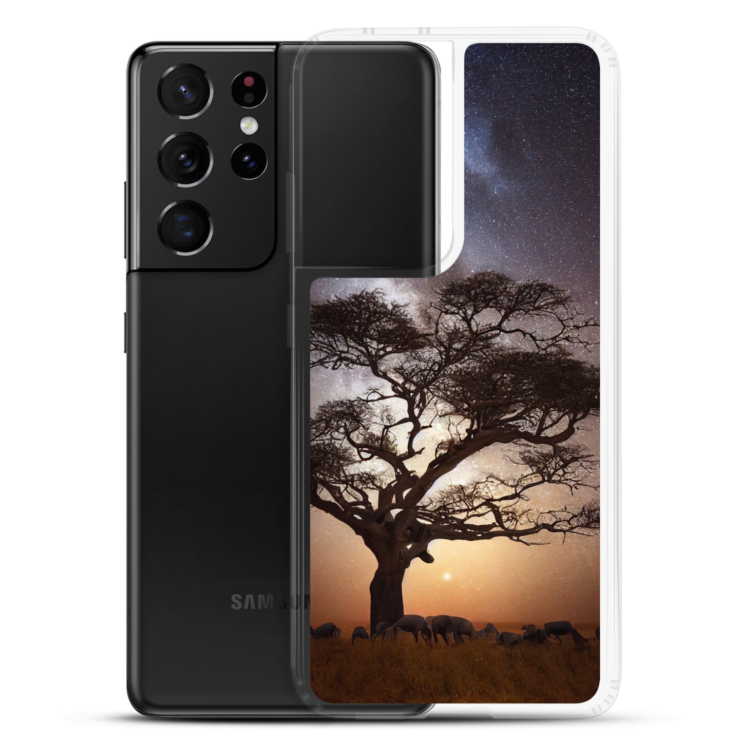 Samsung Case - African Vista - Acacia Tree Under the Milky Way