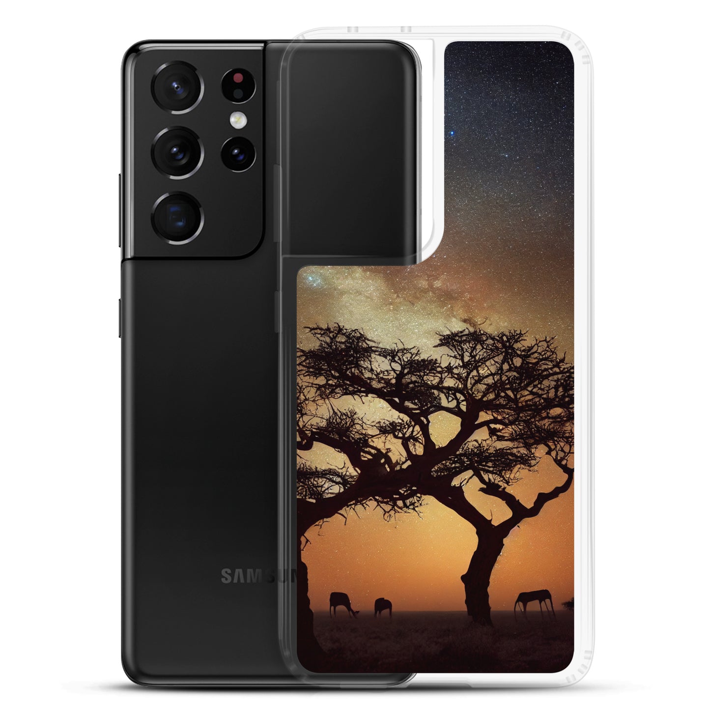 Samsung Case - African Vista - Acacia Tree Under the Milky Way