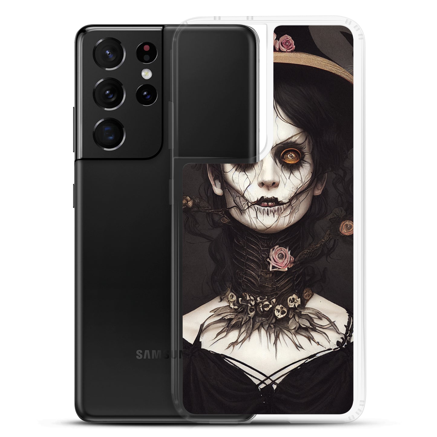 Samsung Case - Halloween Witch in Rose Hat