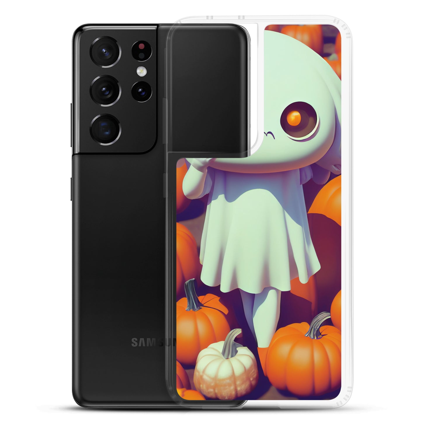 Samsung Case - Halloween Ghost Girl in Pumpkin Patch