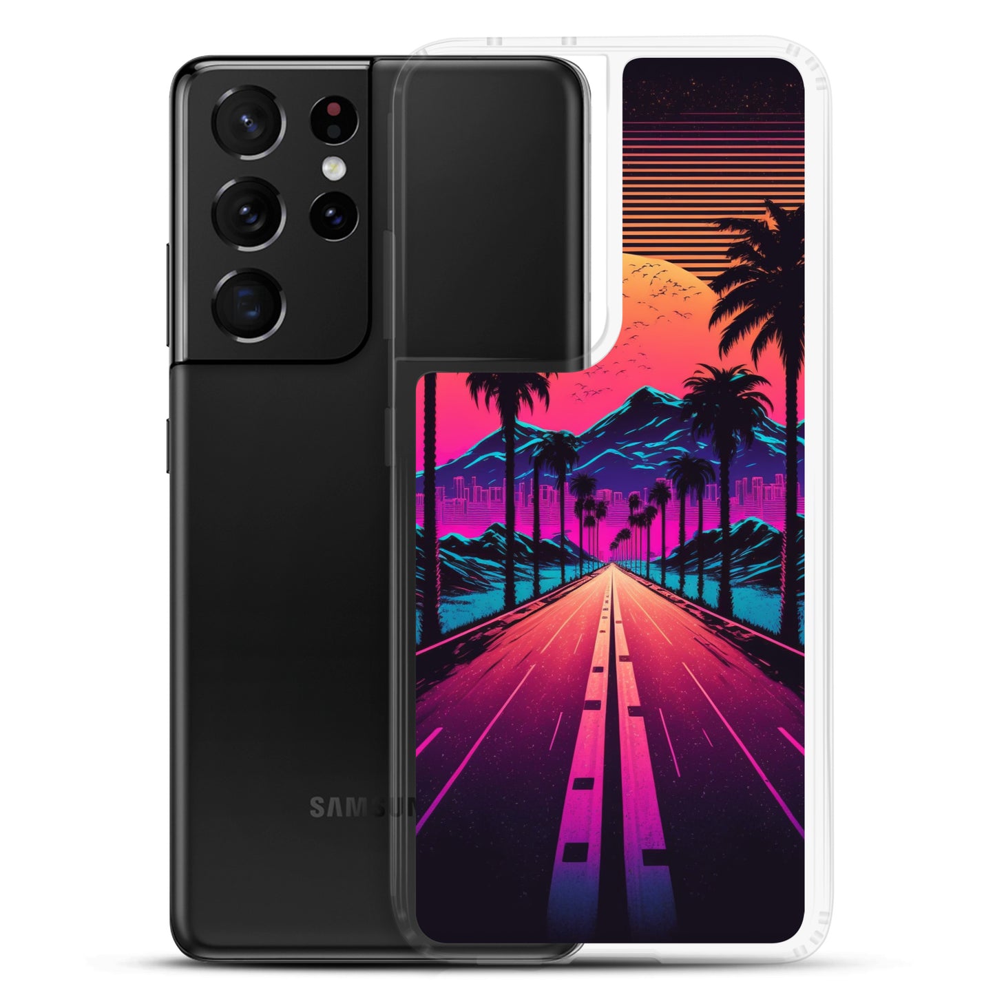 Samsung Case - Synthwave Big Sunset