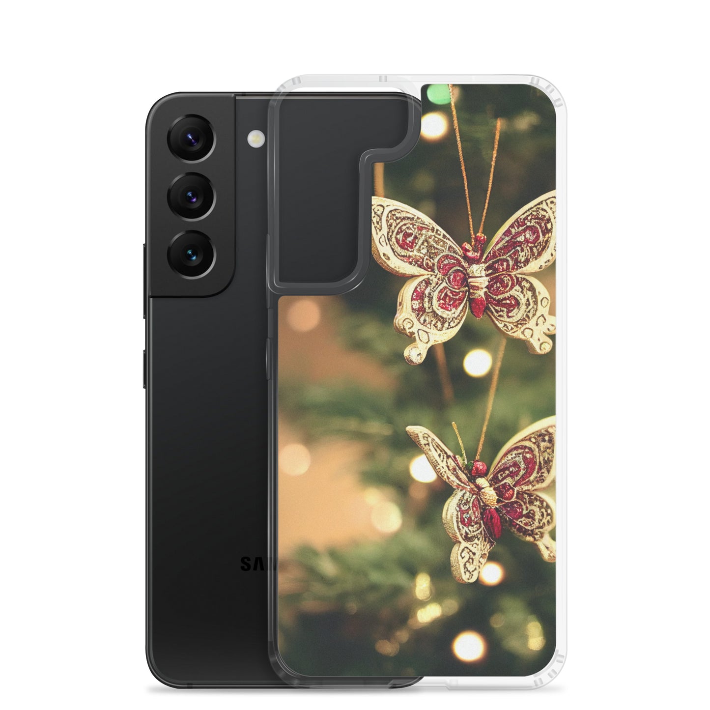 Samsung Case - Christmas Butterfly Ornaments