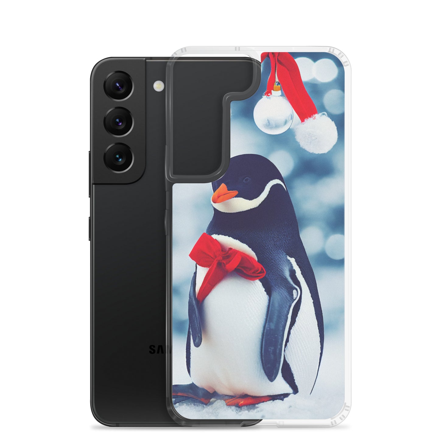 Samsung Case - Christmas Bow Penguin