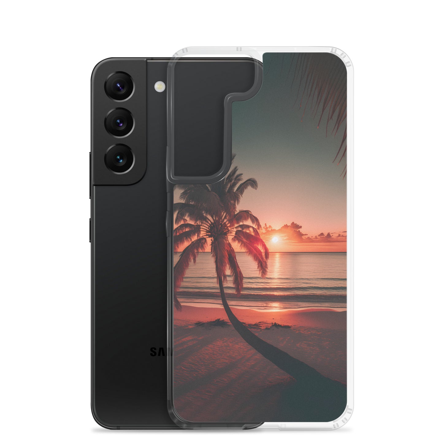 Samsung Case - Beach Life - Palm Shadows at Sunset