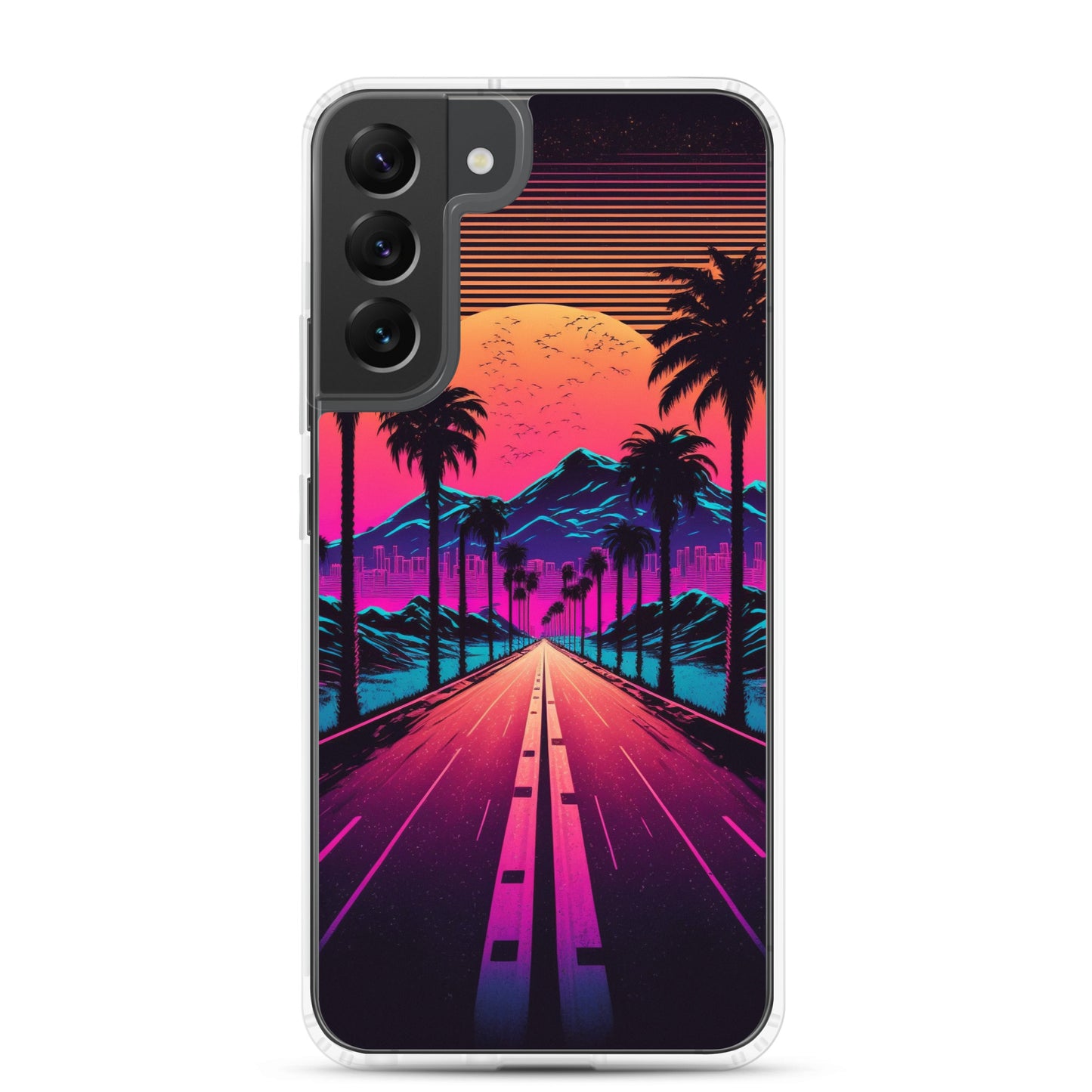 Samsung Case - Synthwave Big Sunset