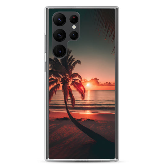 Samsung Case - Beach Life - Palm Shadows at Sunset