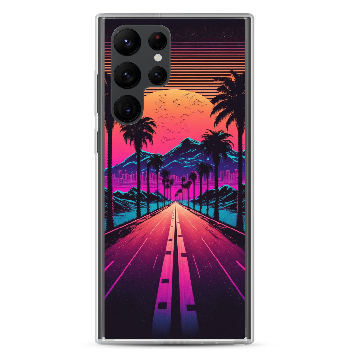 Samsung Case - Synthwave Big Sunset