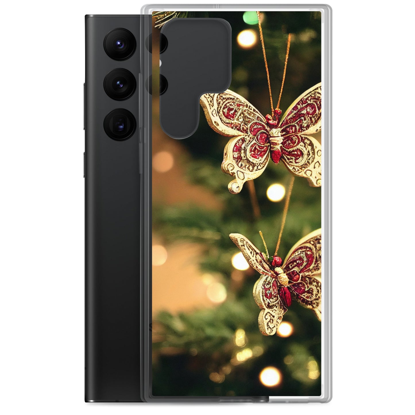 Samsung Case - Christmas Butterfly Ornaments