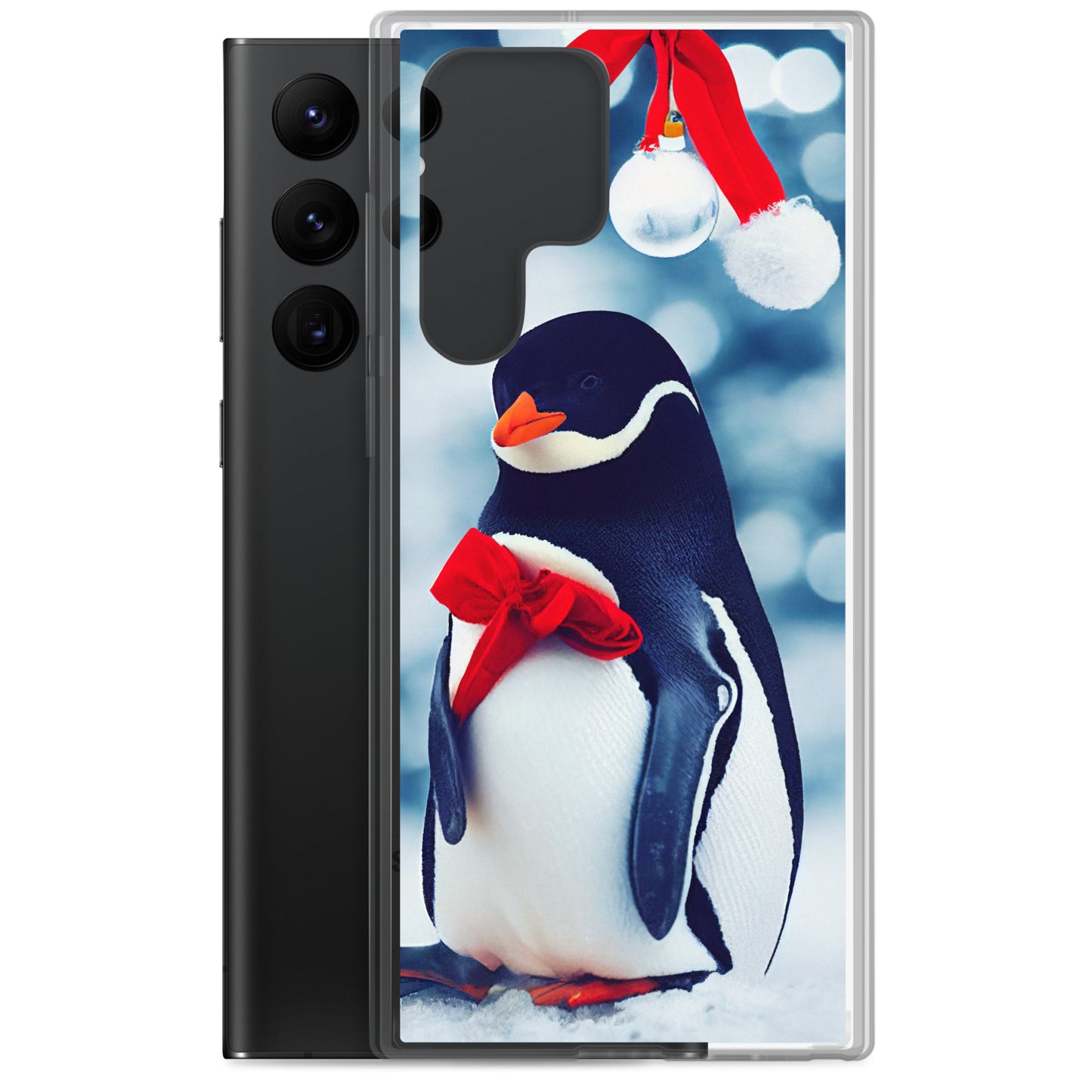 Samsung Case - Christmas Bow Penguin