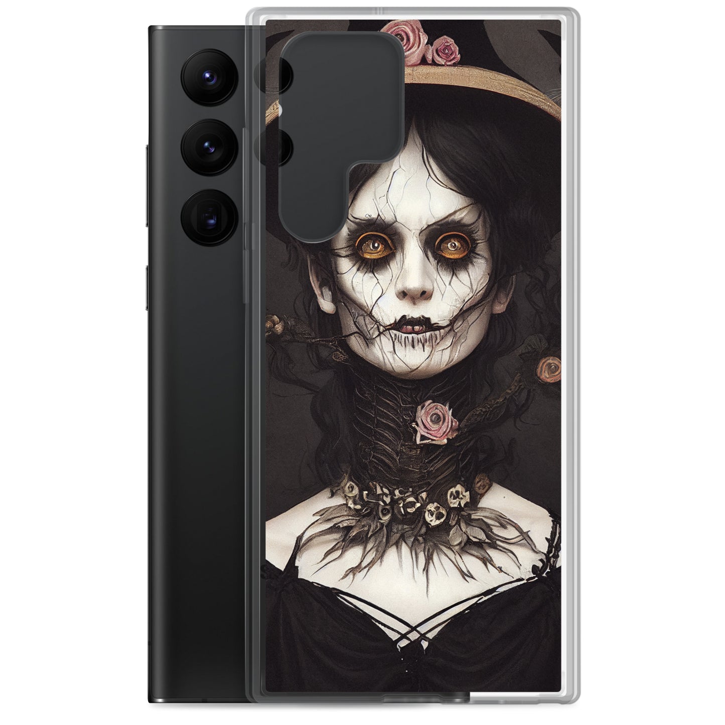 Samsung Case - Halloween Witch in Rose Hat