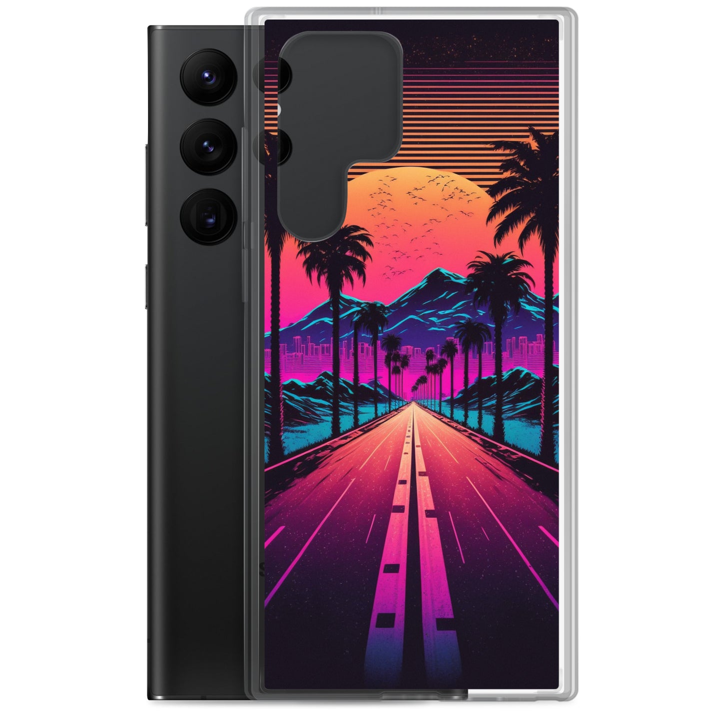 Samsung Case - Synthwave Big Sunset